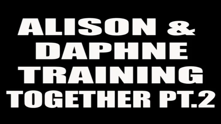 Alison & Daphne training together part.2 (pads)