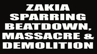 Zakia sparring beatdown & demolition