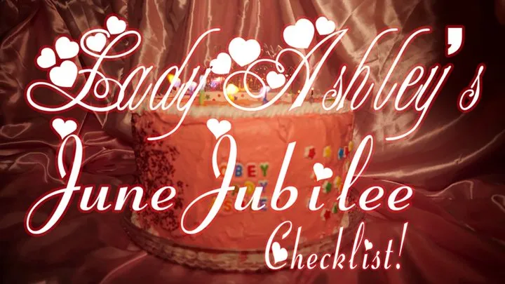 June Jubilee Checklist!