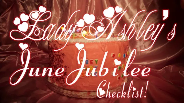 June Jubilee Checklist