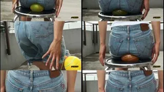 Big Butt Lady Pops Balloons and Wets her Shorts! - Part 1 - OYVD-100