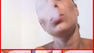 Smoking and pussy playing:Roxi