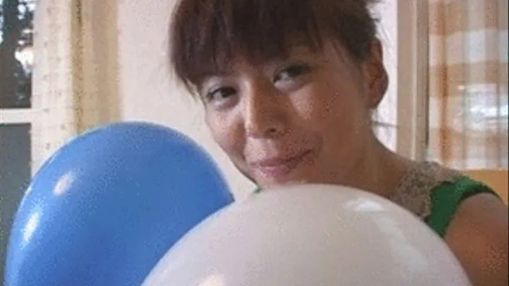 Playing With Balloons and With Ice Inside Her Mouth - Part 1