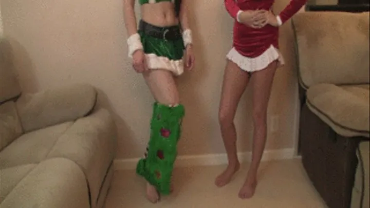 Moxxy Minx & Cheyenne do the bump to holiday song -mobile