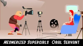 Mesmerized Supergirl Gives oral 3