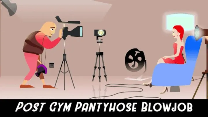 Evangelines Post Gym Pantyhose Blowjobs