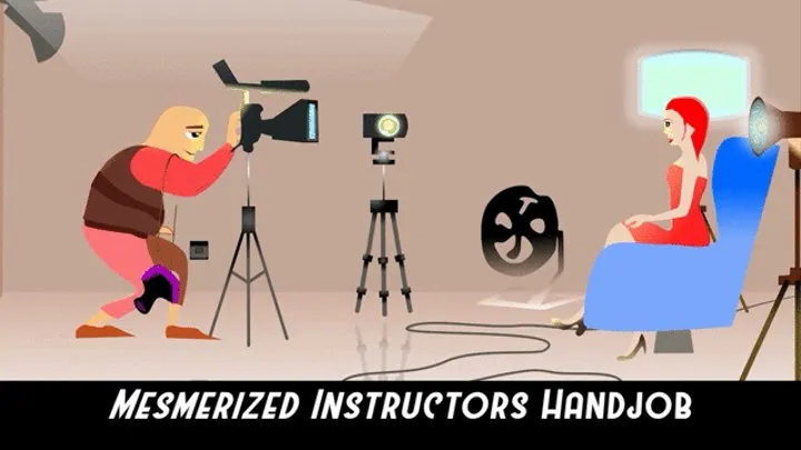 Mesmerized Instructor gives handjobs