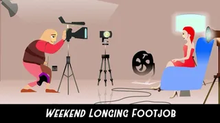 Weekend Longing Pantyhose footjobs from Eve