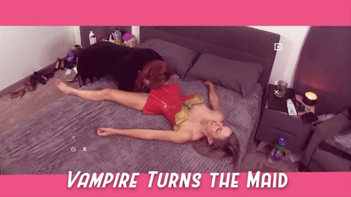 Vampire Bitting the House maid