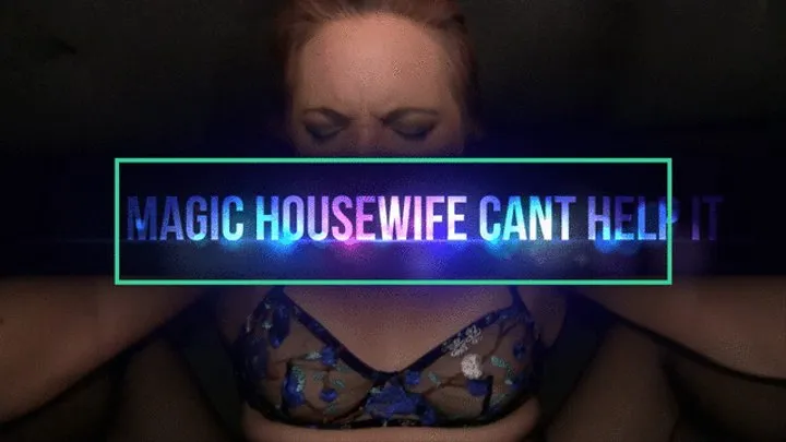 Bimbofied housewife cannot help herself