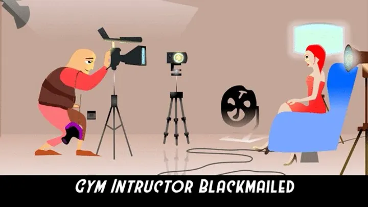 Gym Instructors Blackmailed Blowjob