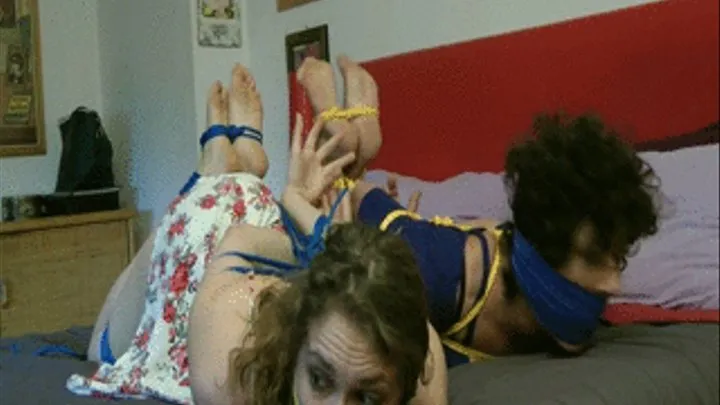 "Hogtied in colour ropes" with Ivy and Lorna