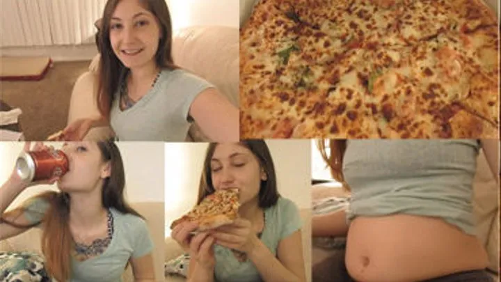 Burps From Eating a whole pizza at once! Part 1