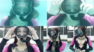 Water-Flooded Scuba Mask