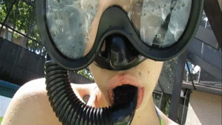 Cutie Shows off her Mask and Snorkel