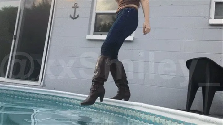 Boot and Jeans WETLOOK