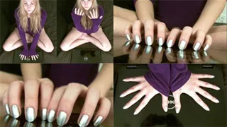 Silver Fingernail Tapping