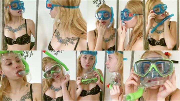 Scuba mask in the mirror