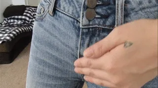 Bubble Butt Squeezing into Jeans
