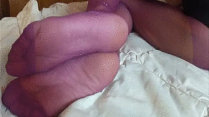 Pantyhose leg and foot tease 5