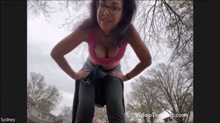 Busty Giantess Sydney Carries You Home above her Head while you stare at her Cleavage (POV)