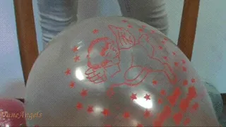 Balloons under butt