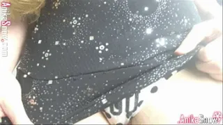 Black Dress Panty Tease