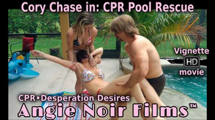 Cory Chase in CPR Pool Rescue of Angie Noir rmx