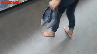 Barefoot in Public (Mexican Girl)