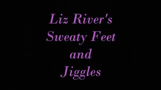 Liz River Sweaty Workout Feet and Jiggling