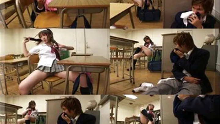 Schoolgirl Catches Classmate Jerking & Staring At Her - DKSW-215 - Part 1 (Faster Download)