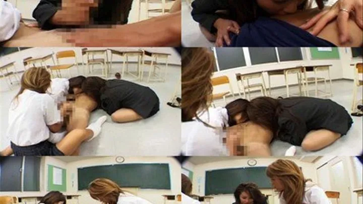 Mistresses in Training Conquer a Man Inside a Classroom! - Part 7