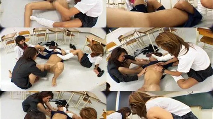 Mistresses in Training Conquer a Man Inside a Classroom! - Part 5