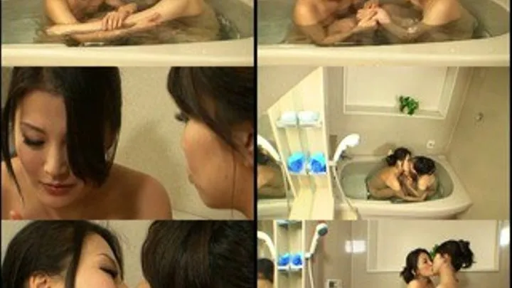 Lesbian Couple Share Bath