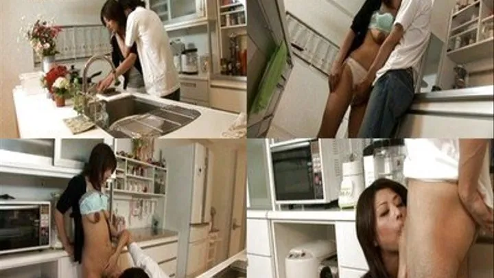 Busy In The Kitchen... Sucking Cock! - UKJTK-001 - Part 1 ( - AVI Format)