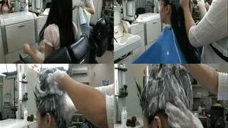 Depressed Lady Goes To Salon For A New Hair Style! - sh-031 - Part 1 ( - AVI Format)