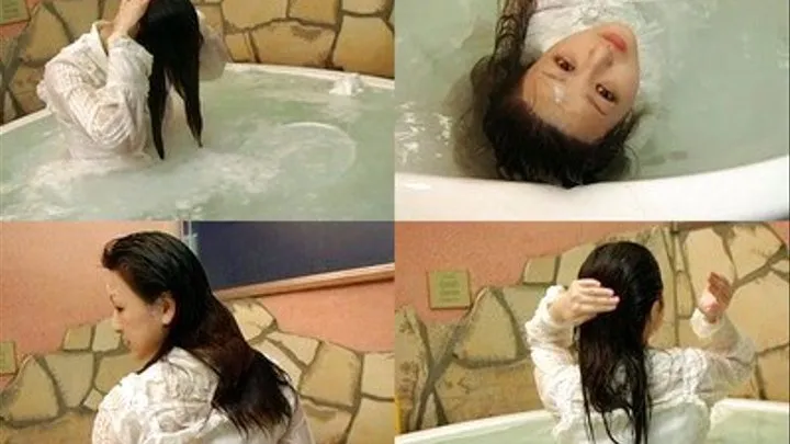 Clothes Are Wet As Naughty Lady Dips In The Tub - sh-025 - Part 4 ( - AVI Format)