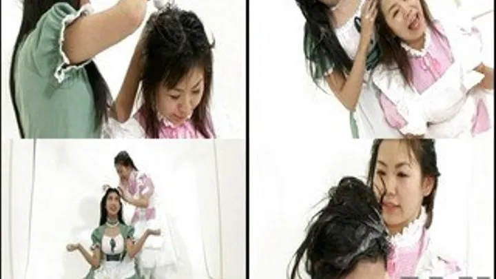 Naughty Maids Color Each Other's Hair - sh-036 - Part 2 (Faster Download - )