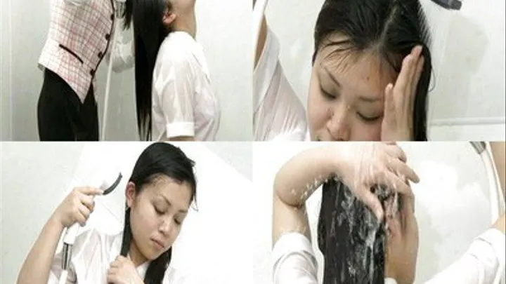 Employee Got Long Hair Showered By A Co-Worker! - sh-045 - Part 5 ( - AVI Format)