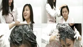 Employee Got Long Hair Showered By A Co-Worker! - sh-045 - Part 1 ( - AVI Format)