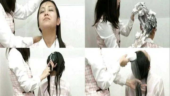 Employee Got Long Hair Showered By A Co-Worker! - sh-045 - Full version ( - AVI Format)