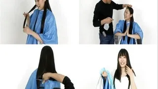 Finally!!! Mistress' Long Hair Gets A CUT!!! - sh-044 - Full version ( - AVI Format)