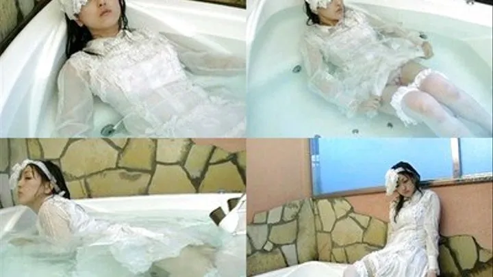 Lonely Girl Dips In The Tub ALONE - w-023 - Part 5 ( - AVI Format)