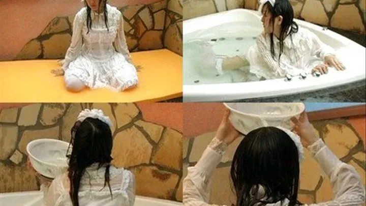 Lonely Girl Dips In The Tub ALONE - w-023 - Part 4 ( - AVI Format)