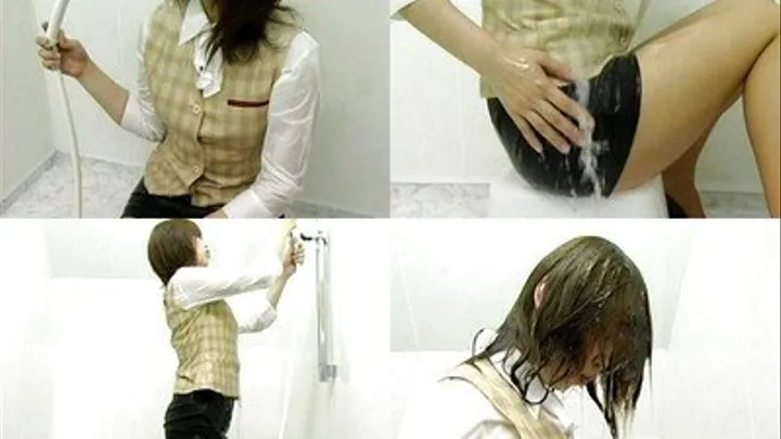 Employee Wets Herself Due To Hot Weather - w-030 - Part 2 ( - AVI Format)