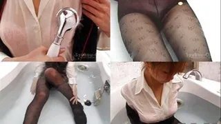 See-Through Clothes Caused By Wetness - SH-069 - Part 2 (Faster Download - )