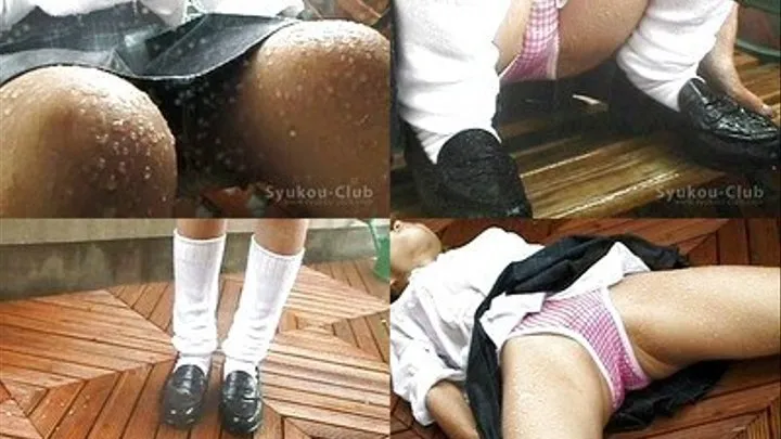 Outside Shower Made Schoolgirl Wet - DILDO02 - Part 2 ( - AVI Format)