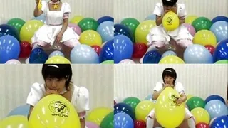 The Harder She Blows Balloons, The Easier It Pops! - Part 1 ( - AVI Format)