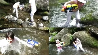 Watergun Match in The River - Part 1 ( - AVI Format)