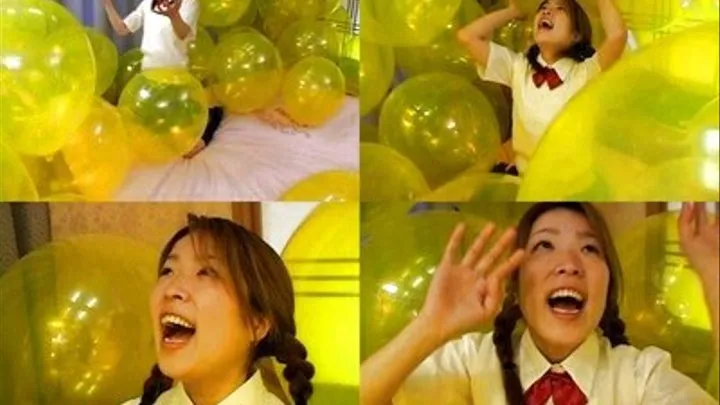 Surrounded With Balloons Ready For Popping! - Part 1 ( - AVI Format)